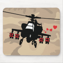 Love Machine Attack Chopper Mouse Pad