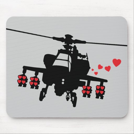 Love Machine Attack Chopper Mouse Pad