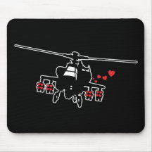 Love Machine Attack Chopper Mouse Pad