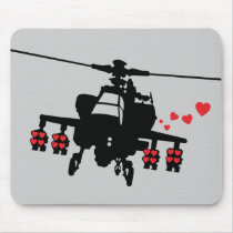 Love Machine Attack Chopper Mouse Pad