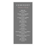 Love & Marriage Modern Wedding Program Rack Card Design