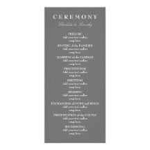 Love & Marriage Modern Wedding Program Rack Card Design