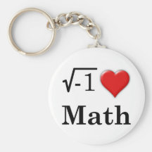 Love math keychain