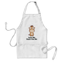 Love Me Don't Eat Me Cow Design Apron