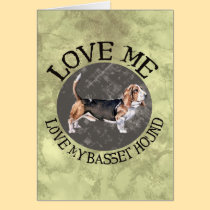 Love Me, love my Basset Hound cards