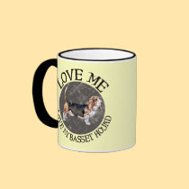 Love Me, love my Basset Hound mugs