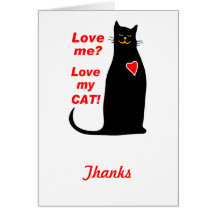 Love Me? Love my Cat Black Cat Cards
