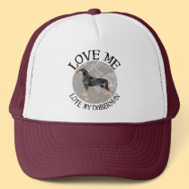 Love me, love my Doberman hats