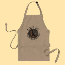 Love me, love my German Shepherd aprons