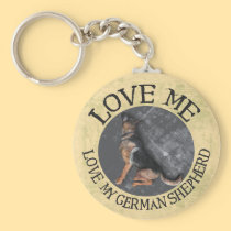 Love me, love my German Shepherd keychains
