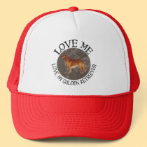 Love me, love my Golden Retriever hats