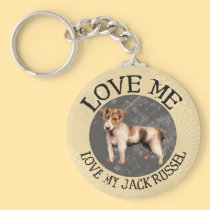 Love me, love my Jack Russel keychains