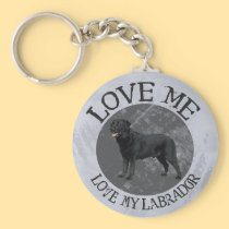 Love me, love my Labrador keychains