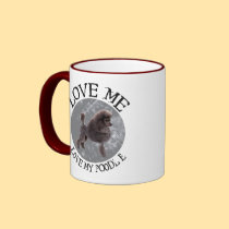 Love me, love my Poodle mugs