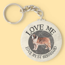Love me, love my St. Bernard keychains