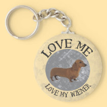 Love me, love my Wiener keychains