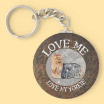 Love me, love my Yorkie keychains