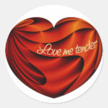 Love Me Tender Round Sticker