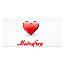 love midwifery personalized photo card