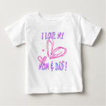 Love Mom Dad t-shirts