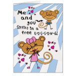 Love Monkey Valentine card
