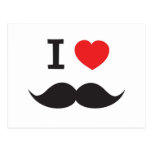 Love Moustache Postcards