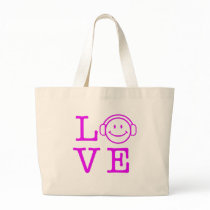 LOVE MUSIC CANVAS BAG