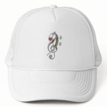 Love Music Clef Sculpture Hats