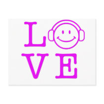 LOVE MUSIC POSTCARD
