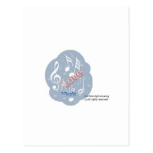 Love Music Postcard