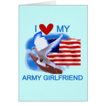 Love My Army Girlfriend T-shirts and Gifts Cards