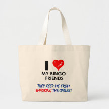 Love my Bingo Friends! Canvas Bags