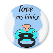 love my binky fridge magnets