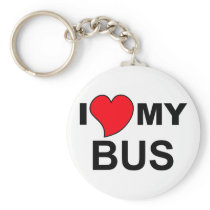 Love My Bus Keychain