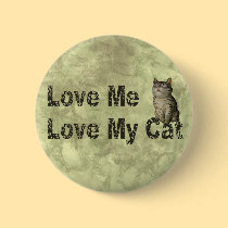 Love my Cat buttons