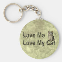 Love my Cat Key Chain