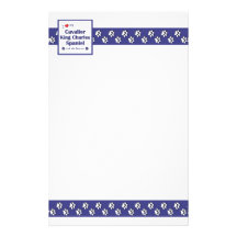 Love My Cavalier King Charles Spaniel (Female Dog) Customized Stationery