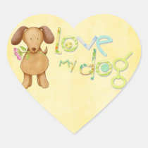 love my dog stickers stickers