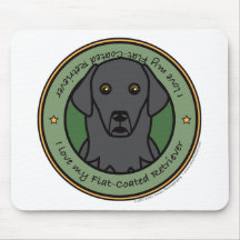 Love My Flat Coat Mouse Mats