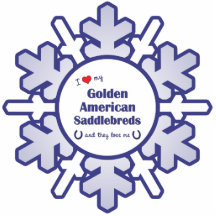 Love My Golden American Saddlebreds (Multi Horses) Photo Cut Out