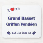 Love My Grand Basset Griffon Vendeen (Female Dog) mousepads