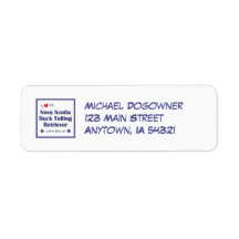 Love My Nova Scotia Duck Tolling Retriever (Male) Return Address Labels