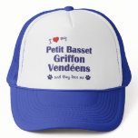 Love My Petit Basset Griffon Vendeens (Multi Dogs) hats