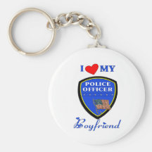 Love My Police Boyfriend Key Chain