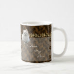 Love my Pom  Pomeranian Pawprint Mug  -br D2