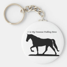 Love My Tennessee Walking Horse Keychain