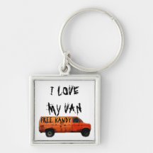 Love My Van Humor Porte-clef