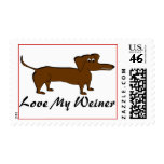 Love My Weiner Dog Gifts and Apparel Stamp