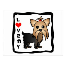 Love My Yorkshire Terrier Post Cards