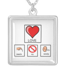 Love Needs No Words Necklace